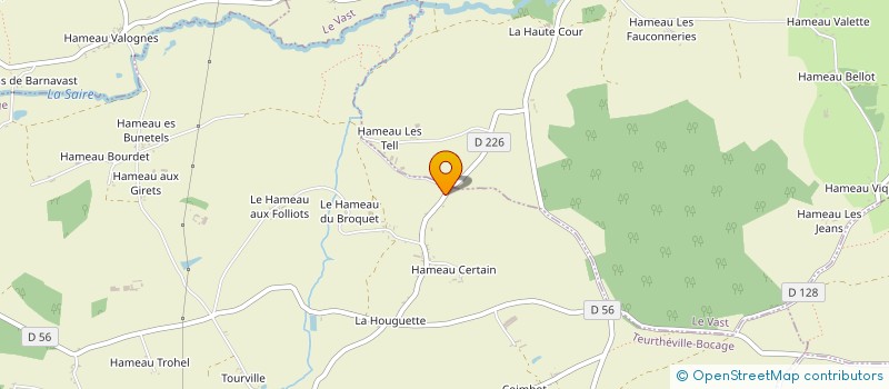 localisation de l'entreprise MADAME JUSTINE VILDIER  TEURTHEVILLE-BOCAGE