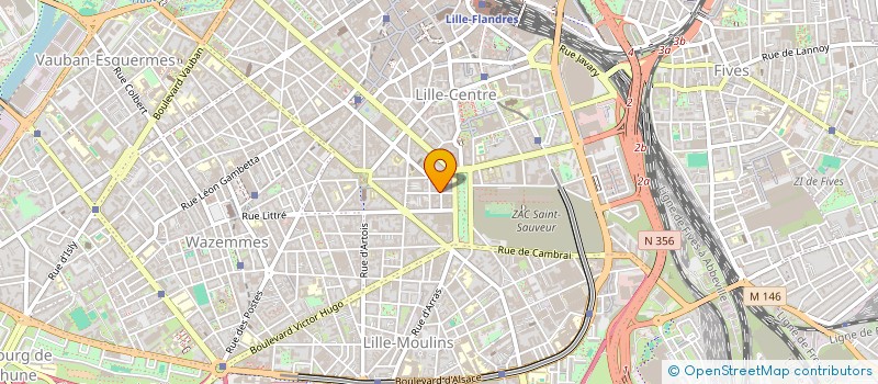 localisation de l'entreprise MADAME JUSTINE VINCENT  LILLE