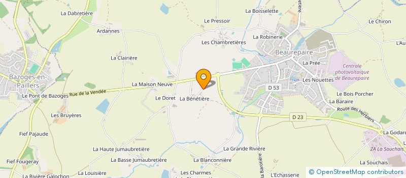 localisation de l'entreprise MADAME JUSTINE VINOUSE à BEAUREPAIRE