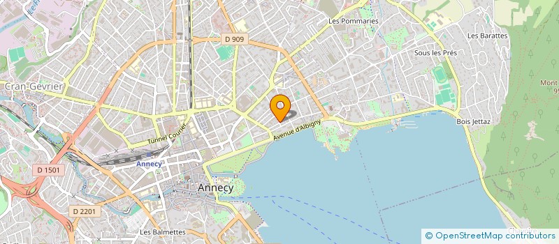 localisation de l'entreprise MADAME JUSTINE VIRET à ANNECY