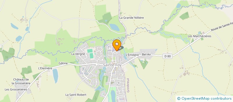 localisation de l'entreprise MADAME JUSTINE VRIGNON à SAINTE-FOY