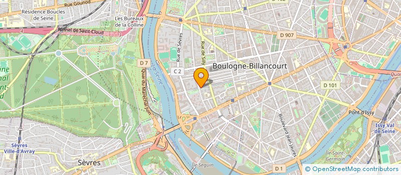 localisation de l'entreprise MADAME JUSTINE WALLER à BOULOGNE-BILLANCOURT