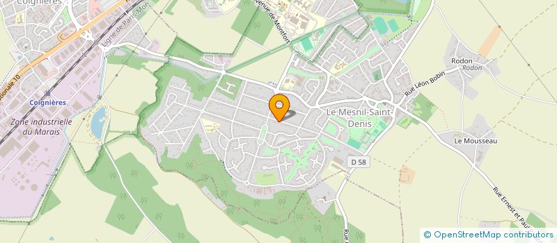 localisation de l'entreprise MADAME JUSTINE WALLET  LE MESNIL-SAINT-DENIS