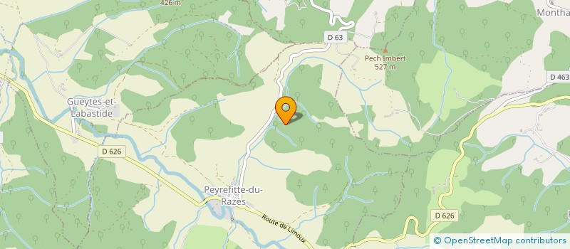 localisation de l'entreprise MADAME JUSTINE WALLINGTON  PEYREFITTE-DU-RAZES