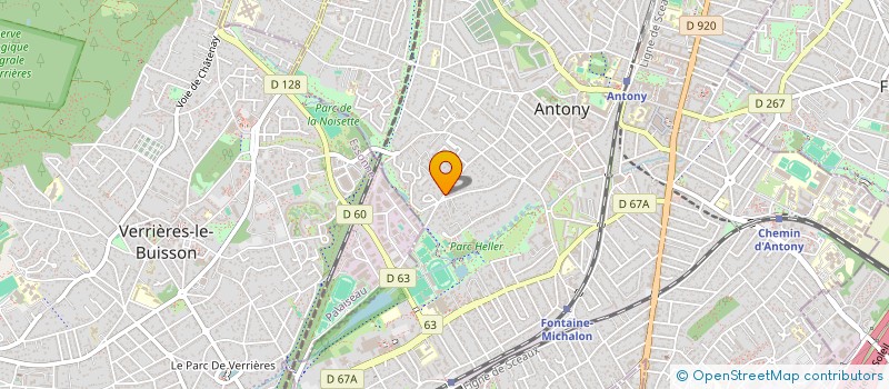 localisation de l'entreprise MADAME JUSTINE YOVO à ANTONY