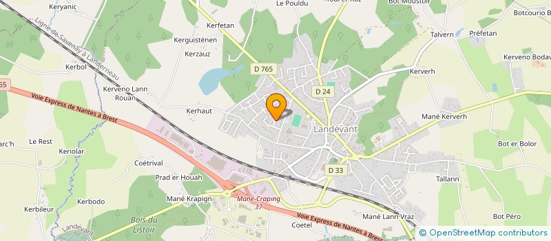 localisation de l'entreprise MADAME JUSTYNA BARTOSIEWICZ à LANDEVANT