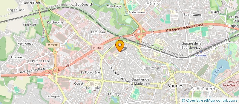 localisation de l'entreprise MADAME JUSTYNA HOLOSYNIUK à VANNES