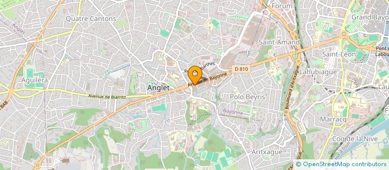 localisation de l'entreprise MADAME JUSTYNA JANIK  ANGLET