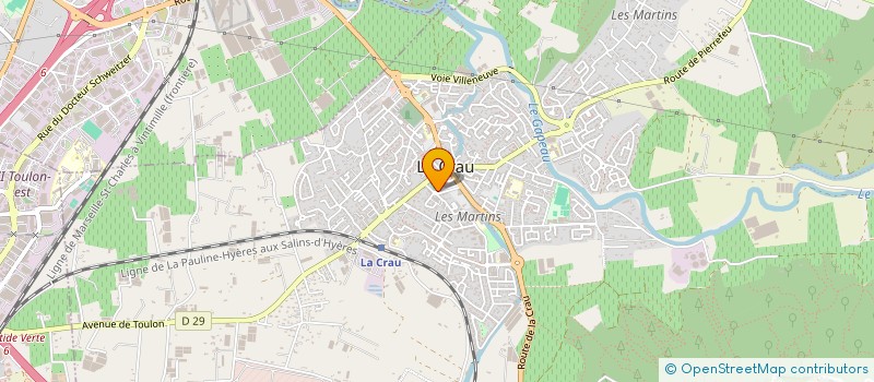 localisation de l'entreprise MADAME JUSTYNA KULIGOWICZ  LA CRAU