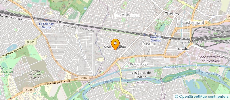 localisation de l'entreprise MADAME JUSTYNA PLEJEWSKA  CHELLES