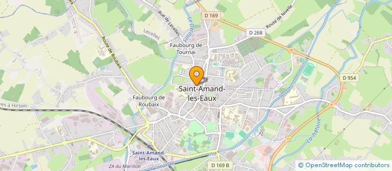 localisation de l'entreprise MADAME JUSTYNE BETHUNE  SAINT-AMAND-LES-EAUX