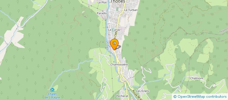 localisation de l'entreprise MADAME JUTAMAS TONGBAI  THONES