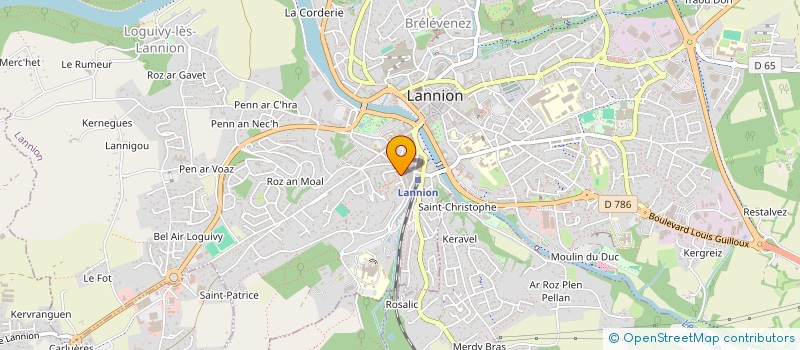 localisation de l'entreprise MADAME JUTTA BEHR à LANNION