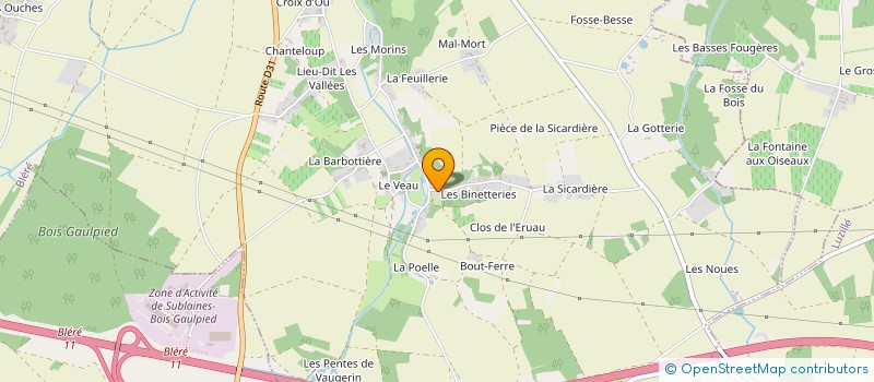 localisation de l'entreprise MADAME K  BLERE