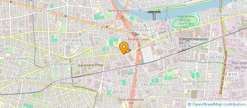 localisation de l'entreprise MADAME KAALA CHAMOUINI  VILLEURBANNE