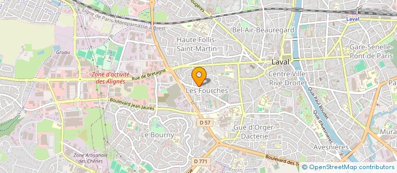 localisation de l'entreprise MADAME KADEJA BOUDET à LAVAL