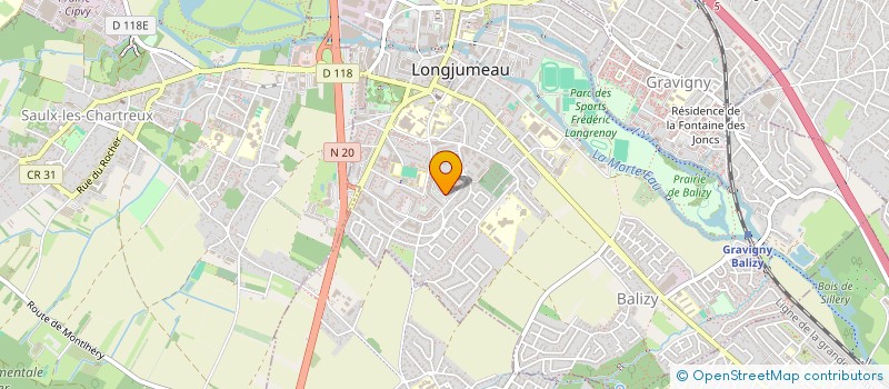 localisation de l'entreprise MADAME KADEL KAMANSOSAKO à LONGJUMEAU