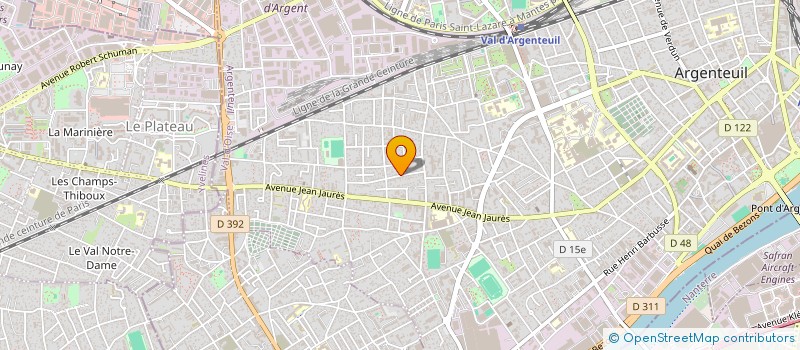 localisation de l'entreprise MADAME KADIATOU BAH  ARGENTEUIL