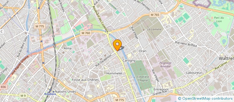 localisation de l'entreprise MADAME KADIATOU BAH à ROUBAIX