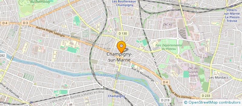 localisation de l'entreprise MADAME KADIATOU DIALLO à CHAMPIGNY-SUR-MARNE