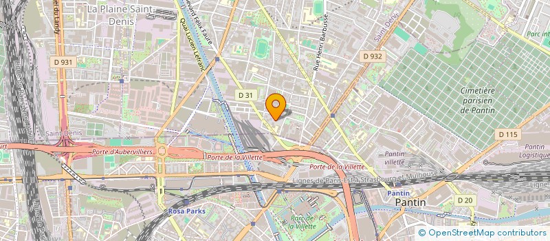 localisation de l'entreprise MADAME KADIATOU JOBATEH  AUBERVILLIERS