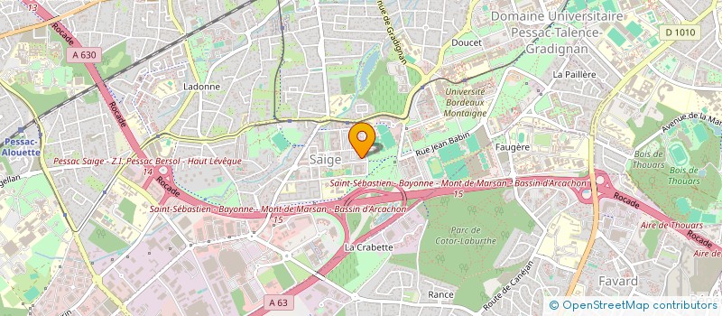 localisation de l'entreprise MADAME KADIATOU SAGNO à PESSAC