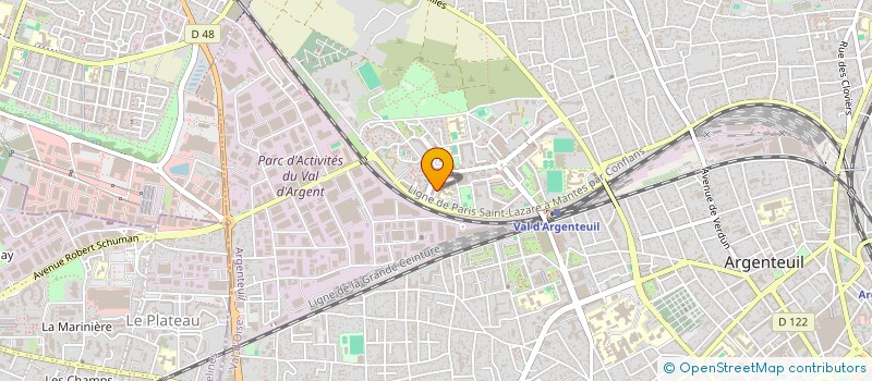 localisation de l'entreprise MADAME KADIATOU SY MADEMBA  ARGENTEUIL