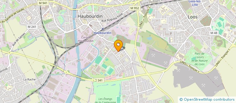 localisation de l'entreprise MADAME KADIDIA DOUKOURE  HAUBOURDIN