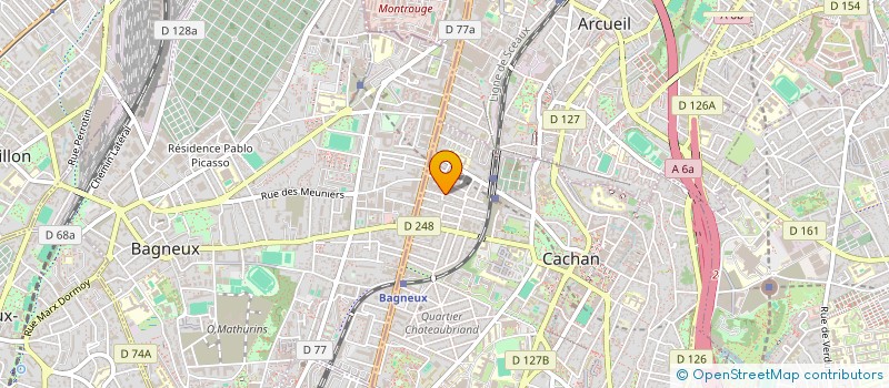 localisation de l'entreprise MADAME KADIDIATOU DRAME  CACHAN