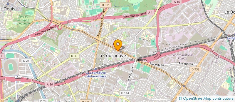localisation de l'entreprise MADAME KADIDJA DIAKHITE à LA COURNEUVE