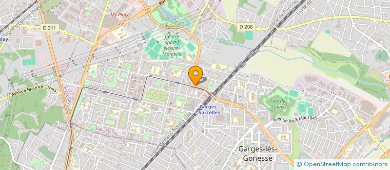 localisation de l'entreprise MADAME KADIJAH-LATIFAH LINCO  SARCELLES