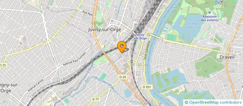 localisation de l'entreprise MADAME KADIJE COELHO RKAINE  JUVISY-SUR-ORGE