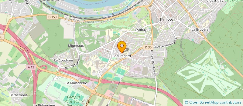 localisation de l'entreprise MADAME KADOSSAN ADJARA DIOMANDE  POISSY