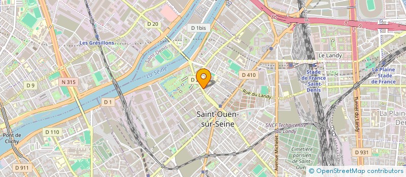 localisation de l'entreprise MADAME KADY BAMBA à SAINT-OUEN-SUR-SEINE