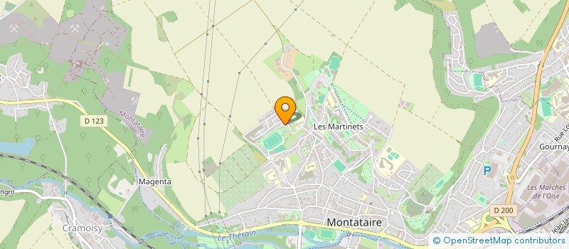 localisation de l'entreprise MADAME KADYE SAKHO  MONTATAIRE