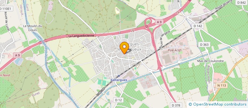 localisation de l'entreprise MADAME KAELY SIMON  GALLARGUES-LE-MONTUEUX