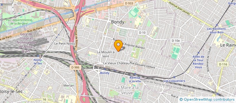 localisation de l'entreprise MADAME KAFIA CHIBOUTI  BONDY