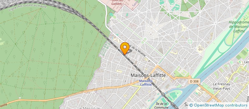 localisation de l'entreprise MADAME KAHINA ABED  MAISONS-LAFFITTE