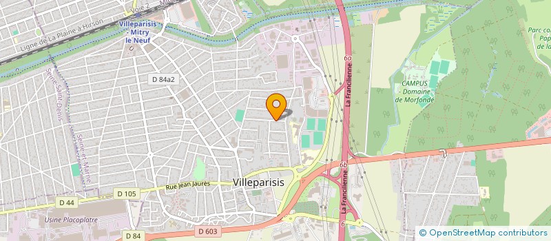 localisation de l'entreprise MADAME KAHINA ALILI  VILLEPARISIS