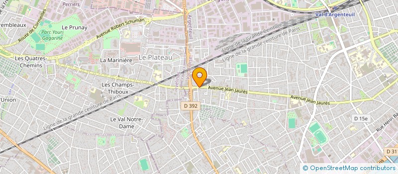 localisation de l'entreprise MADAME KAHINA BORDJAH  ARGENTEUIL