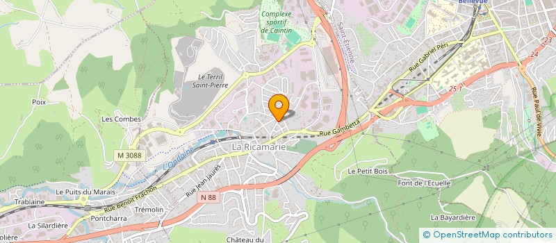 localisation de l'entreprise MADAME KAHINA BOUBALOU  LA RICAMARIE