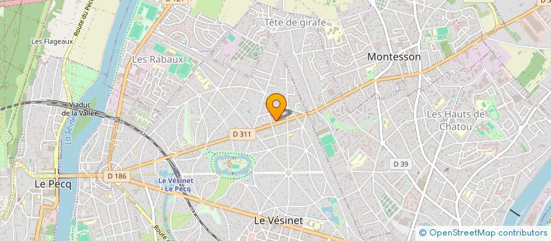 localisation de l'entreprise MADAME KAHINA BOUHAMOUCHE  LE VESINET