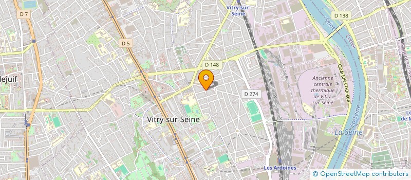 localisation de l'entreprise MADAME KAHINA BOURDJEM à VITRY-SUR-SEINE