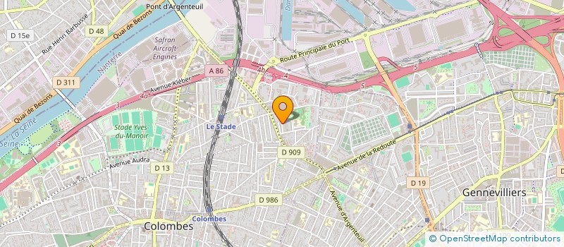 localisation de l'entreprise MADAME KAHINA CHABANE  COLOMBES