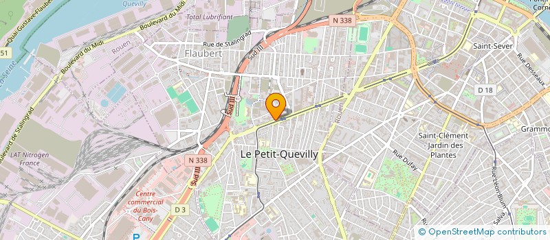 localisation de l'entreprise MADAME KAHINA CHERFAOUI  LE PETIT-QUEVILLY