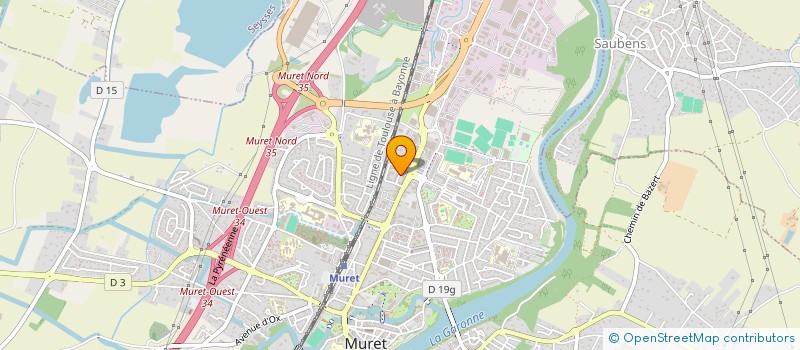 localisation de l'entreprise MADAME KAHINA DENANE  MURET