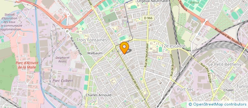 localisation de l'entreprise MADAME KAHINA HAMITOUCHE  REIMS