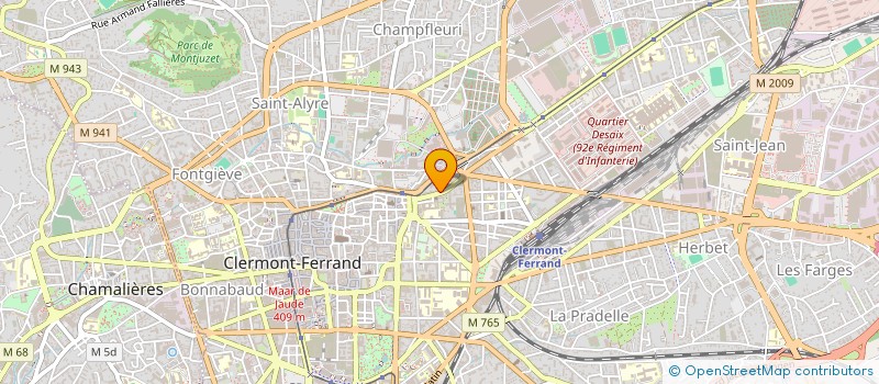 localisation de l'entreprise MADAME KAHINA HAMOUMOU  CLERMONT-FERRAND