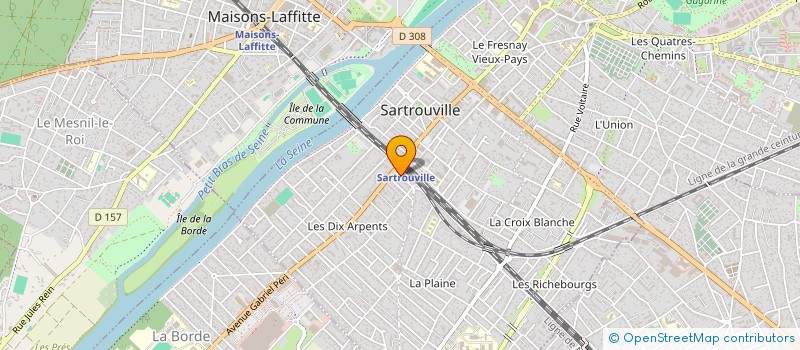 localisation de l'entreprise MADAME KAHINA KACI  SARTROUVILLE