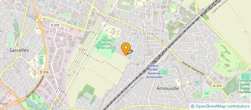 localisation de l'entreprise MADAME KAHINA LAOUARI  VILLIERS-LE-BEL